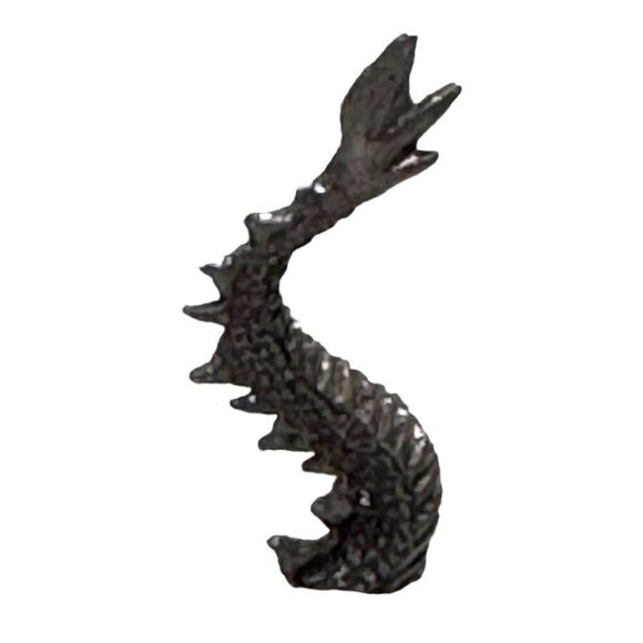 Pewter Dragon Set Fantasy Serpent Sculpture Mythical Creature 3-pc Set Lochness - Picture 7 of 7